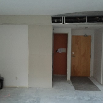 New entry way and smaller closet